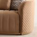 Ariana Caramel and Gold Velvet 83" Loveseat