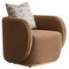 Ariana Gold and Caramel Velvet Accent Chair