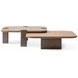 Bristol Point Saddle Brown Square Short Cocktail Table