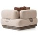 Bristol Point Fawn 5 Piece Modular Sectional with Pillow