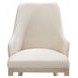 Monaco Elegance Shimmer Ivory and Almond Dining Arm Chair