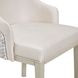 Monaco Elegance Shimmer Ivory and Almond Dining Arm Chair