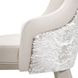 Monaco Elegance Shimmer Ivory and Almond Dining Arm Chair