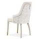 Monaco Elegance Shimmer Ivory and Almond Dining Arm Chair