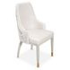 Monaco Elegance Shimmer Ivory and Almond Dining Arm Chair