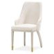 Monaco Elegance Shimmer Ivory and Almond Dining Arm Chair