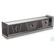 Monaco Elegance Glossy Charcoal Sand 95" Media Cabinet with 4 Storage Drawers