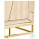 Monaco Elegance Shimmer Ivory Console Table with 1 Drawer