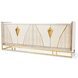 Monaco Elegance Shimmer Ivory Console Table with 1 Drawer