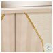Monaco Elegance Shimmer Ivory Console Table with 1 Drawer