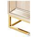 Monaco Elegance Shimmer Ivory Console Table with 1 Drawer