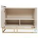 Monaco Elegance Shimmer Ivory Console Table with 1 Drawer