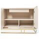 Monaco Elegance Shimmer Ivory Console Table with 1 Drawer