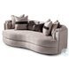 Monaco Elegance Zinc and Silver 85" Sofa