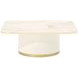 Gineverra Ivory and Gold Rectangular Cocktail Table