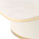 Gineverra Ivory and Gold Rectangular Cocktail Table