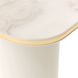 Gineverra Ivory Gold Square End Table