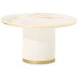 Gineverra Ivory Gold Round Cocktail Table