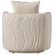 Gineverra Biscotti Upholstered Accent Chair with Pillow