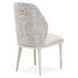Barcelona Elegance Silken Matte Cream and Opal Dining Side Chair