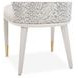 Barcelona Elegance Silken Matte Cream and Opal Dining Side Chair