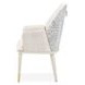 Barcelona Elegance Silken Matte Cream and Opal Dining Arm Chair