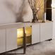 Moderne Rich Champagne 96" TV Stand
