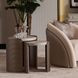 Moderne Rich Champagne Round Nesting Tables Set of 2