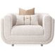 Savannah Breeze Cashmere Upholstered Matching Accent Chair with Pillow