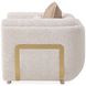 Savannah Breeze Cashmere Upholstered Matching Accent Chair with Pillow