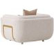Savannah Breeze Cashmere Upholstered Matching Accent Chair with Pillow
