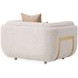 Savannah Breeze Cashmere Upholstered Matching Accent Chair with Pillow