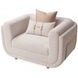 Savannah Breeze Cashmere Upholstered Matching Accent Chair with Pillow
