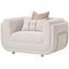 Savannah Breeze Cashmere Upholstered Matching Accent Chair with Pillow