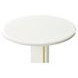 Sassani Pearl White and Gold Round End Table