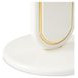 Sassani Pearl White and Gold Round Accent Table