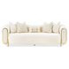Sassani Crepe and Gold 100" Sofa