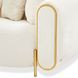 Sassani Crepe and Gold 100" Sofa