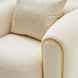 Sassani Gold and Crepe Accent Chair