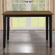 Joplin Black and Brown 54" Extendable Square Counter Height Table