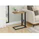 2883 Brown and Black Rectangular Accent Table