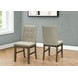 1378 Brown Upholstered Dining Chair Set of 2
