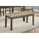 1379 Brown Upholstered 45" Dining Bench