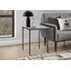 3828 Gray Square Accent Table