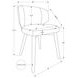 1366 Brown Upholstered Dining Chair Set of 2