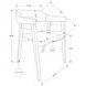 1367 Sand Upholstered Dining Chair Set of 2