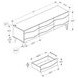 2828 Brown 72" TV Stand