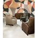 Denver Soft Beige Leather Push Back Recliner