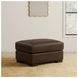 Inglewood Vintage Brown Cigar Leather Upholstered Rectangular Ottoman
