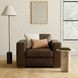Inglewood Vintage Brown Cigar Leather Upholstered Accent Chair